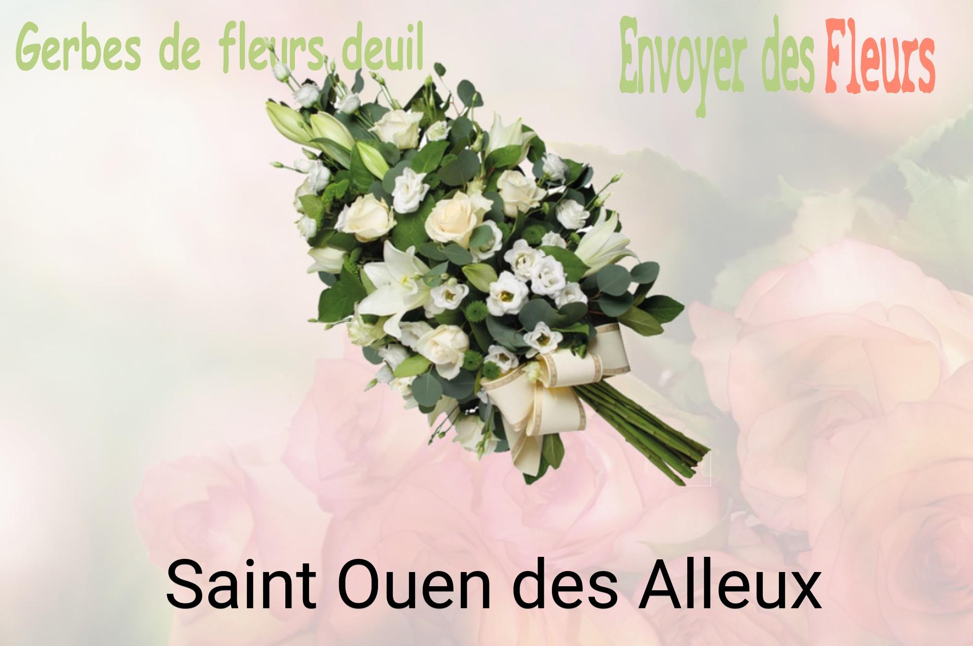 Gerbe de fleurs de deuil livrée à Saint-Ouen-des-Alleux